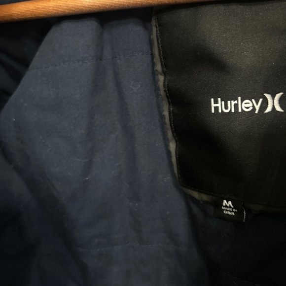 Like New Hurley Men's All-City  Dark Blue Hooded Jacket size M - Picture 5 of 15